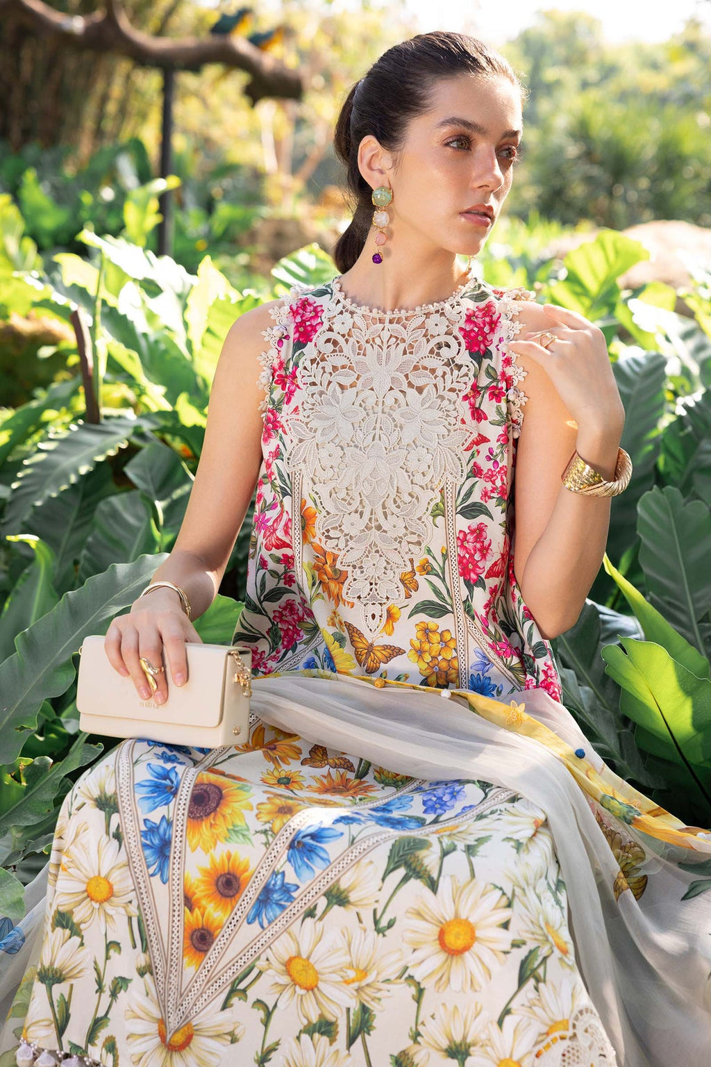 Elara Premium Embroidered Lawn Suit – 3 Piece Summer Collection (Unstitched)